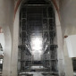 Das fertige Gerüst im Chorraum