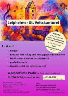 Flyer St. Veitskantorei
