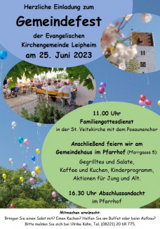 Gemeindefest Leipheim 2023